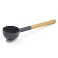 Black KOLO sauna ladle with bamboo handle