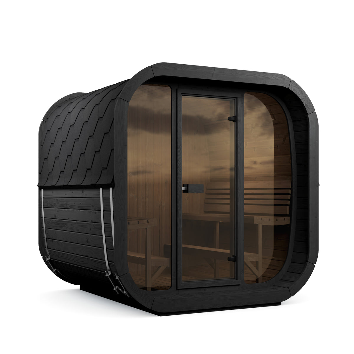 SaunaLife CL7G Cube Series 6-person Outdoor Sauna