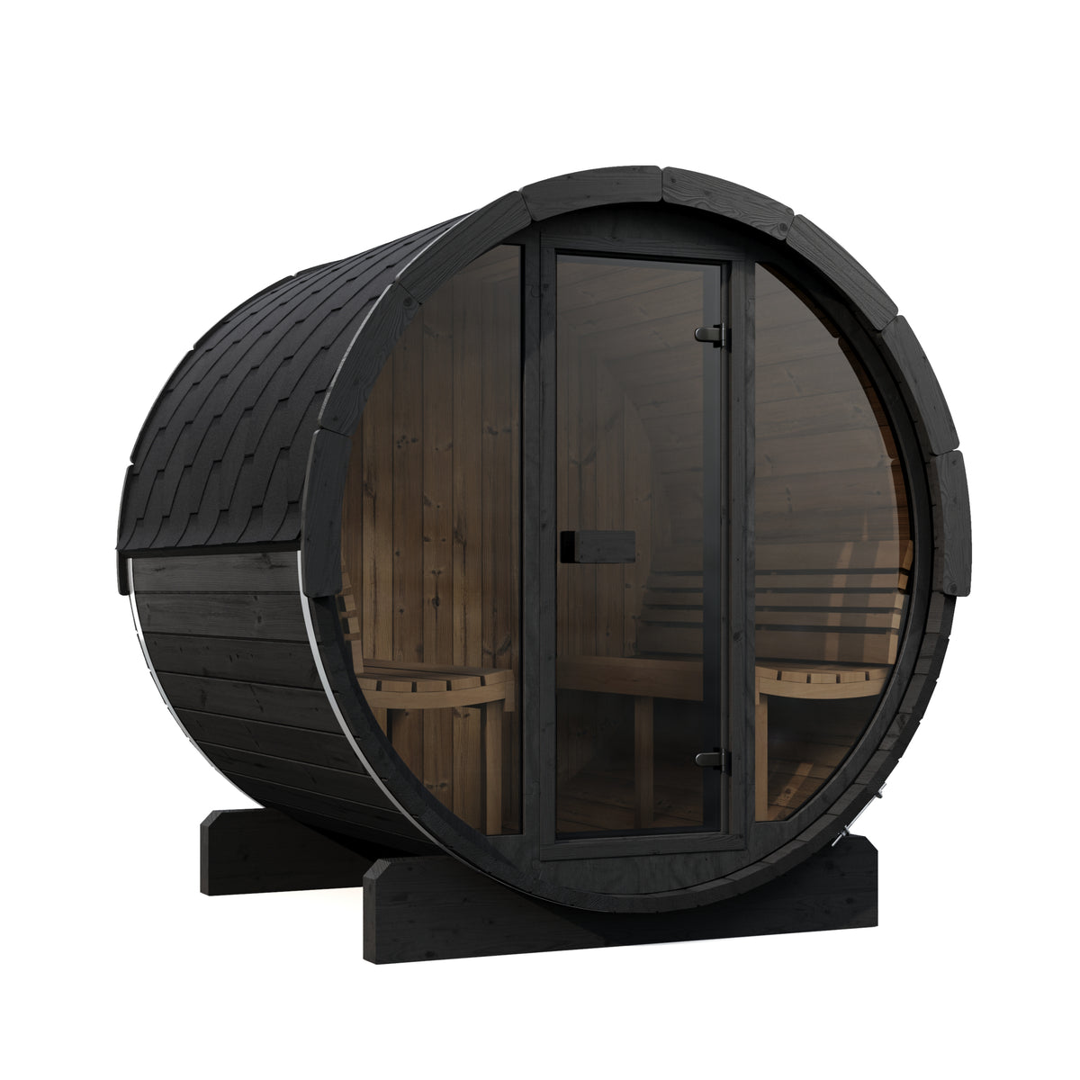 SaunaLife E7 Ergo Series 4-person Outdoor Barrel Sauna