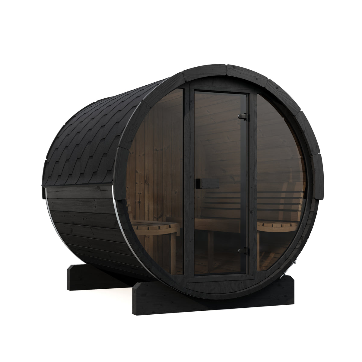 SaunaLife E8 Ergo Series 6-person Outdoor Barrel Sauna