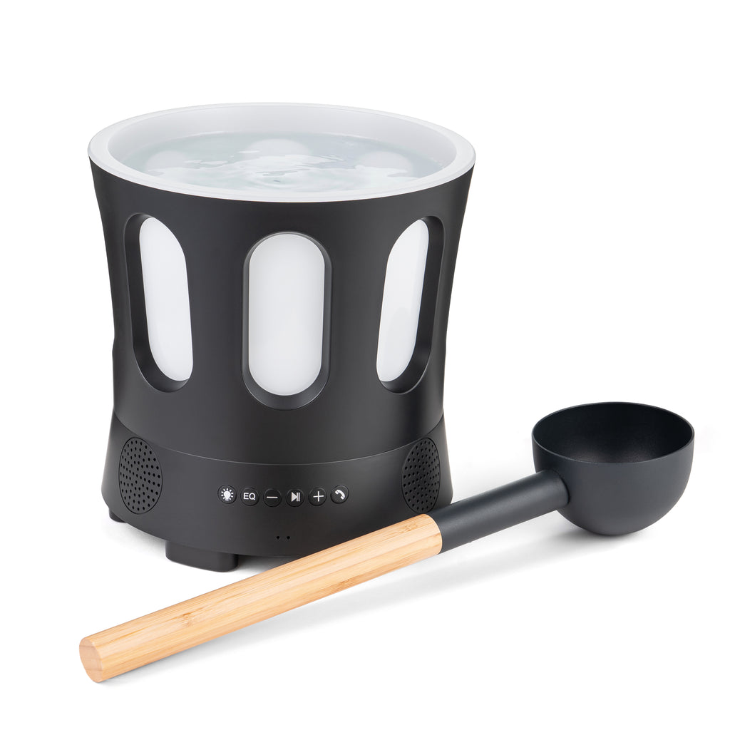 SaunaLife Zone Set Bluetooth sauna bucket and ladle