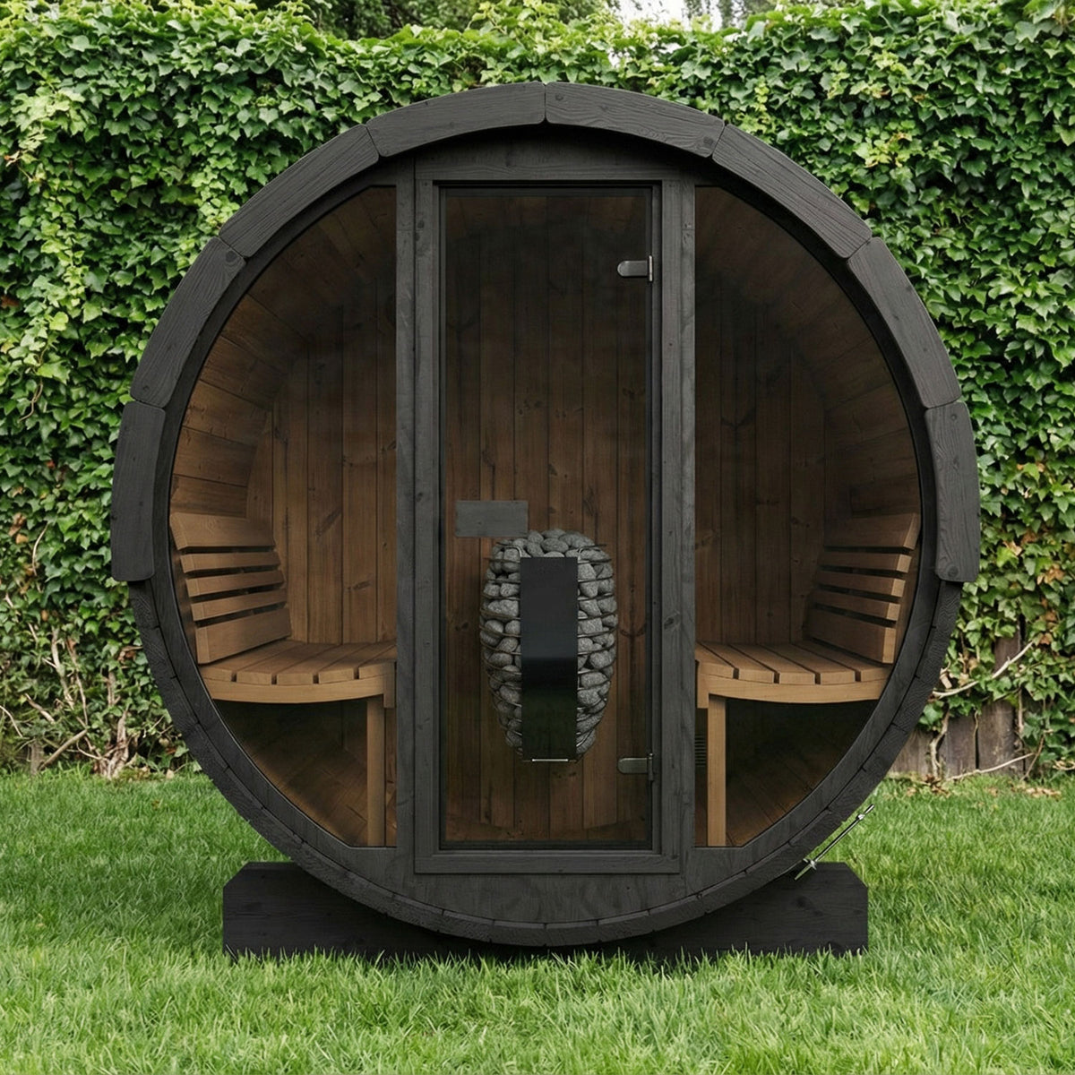 SaunaLife E7 Ergo Series 4-person Outdoor Barrel Sauna