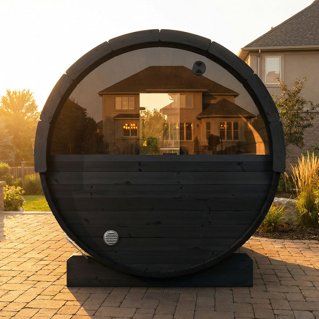 SaunaLife E7 Ergo Series 4-person Outdoor Barrel Sauna