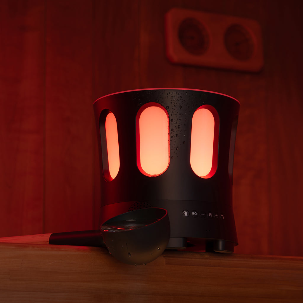 SaunaLife Zone Set Bluetooth sauna bucket and ladle