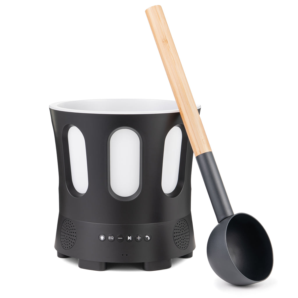 SaunaLife Zone Set Bluetooth sauna bucket and ladle