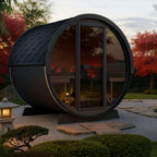 SaunaLife EE8 Ergo Elegance Series 6-person Outdoor Barrel Sauna