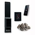 Saunum Air 7 7kW sauna heater package with AirIQ WiFi control and sauna stones, closed stone basket