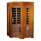 Dynamic Heming 2-Person Indoor Corner Far Infrared Sauna (Ultra Low EMF)