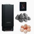 Saunum Air Perfect 7 7kW sauna heater package with AirIQ WiFi control and sauna stones, view 1