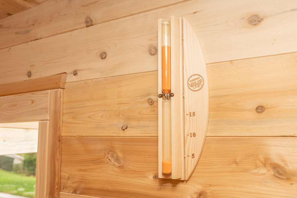Interior window strip on the Dundalk CT Luna 4-Person Outdoor Sauna