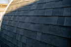 Black shingle roof detail on the Dundalk CT MiniPOD 4-Person Sauna
