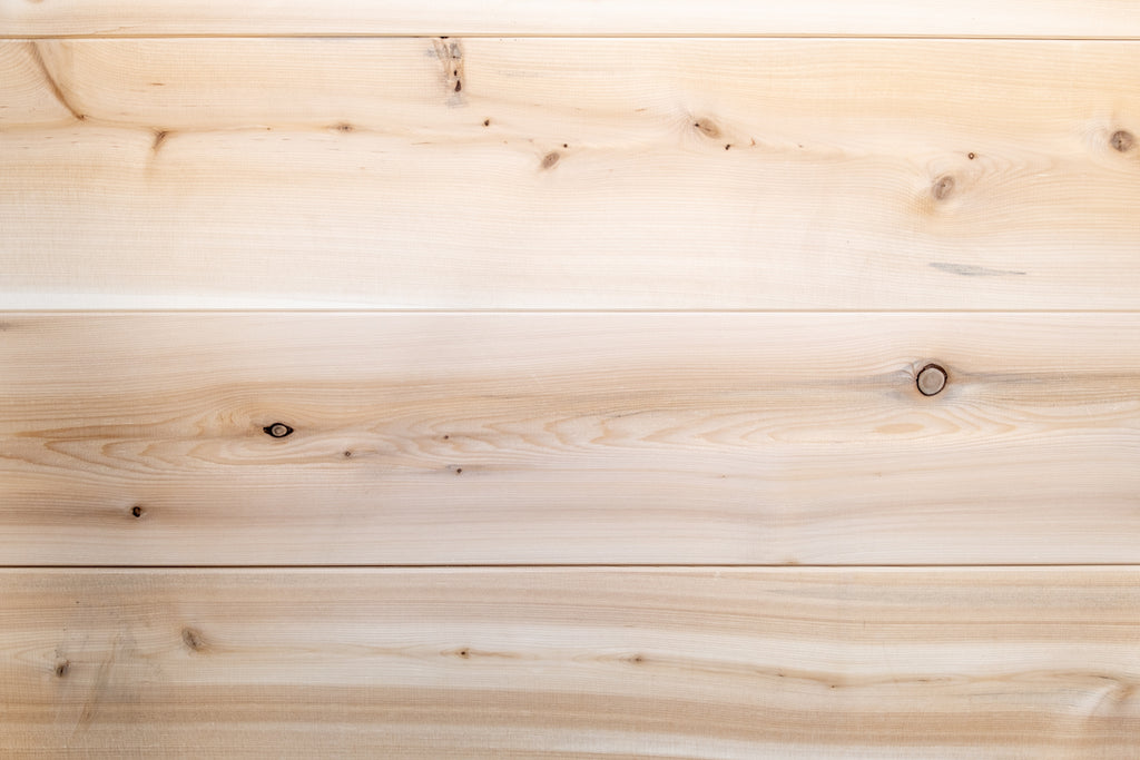 Cedar wood interior detail of the Dundalk CT MiniPOD 4-Person Sauna