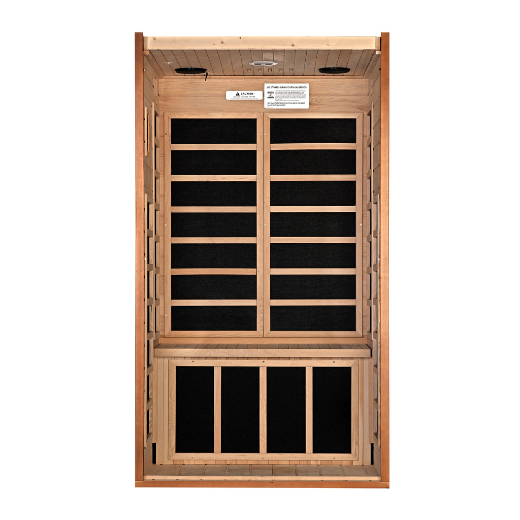 Dynamic Avila 1-2 Person Indoor Infrared Sauna (Ultra Low EMF)