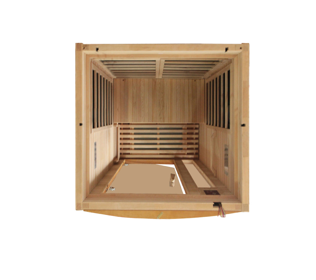 Dynamic Barcelona Elite 1-2 Person Indoor Infrared Sauna (Ultra Low EMF)