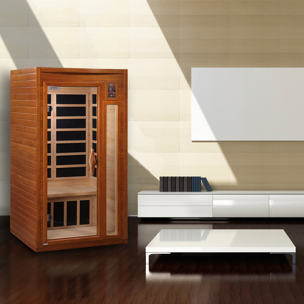 Dynamic Barcelona Elite 1-2 Person Indoor Infrared Sauna (Ultra Low EMF)