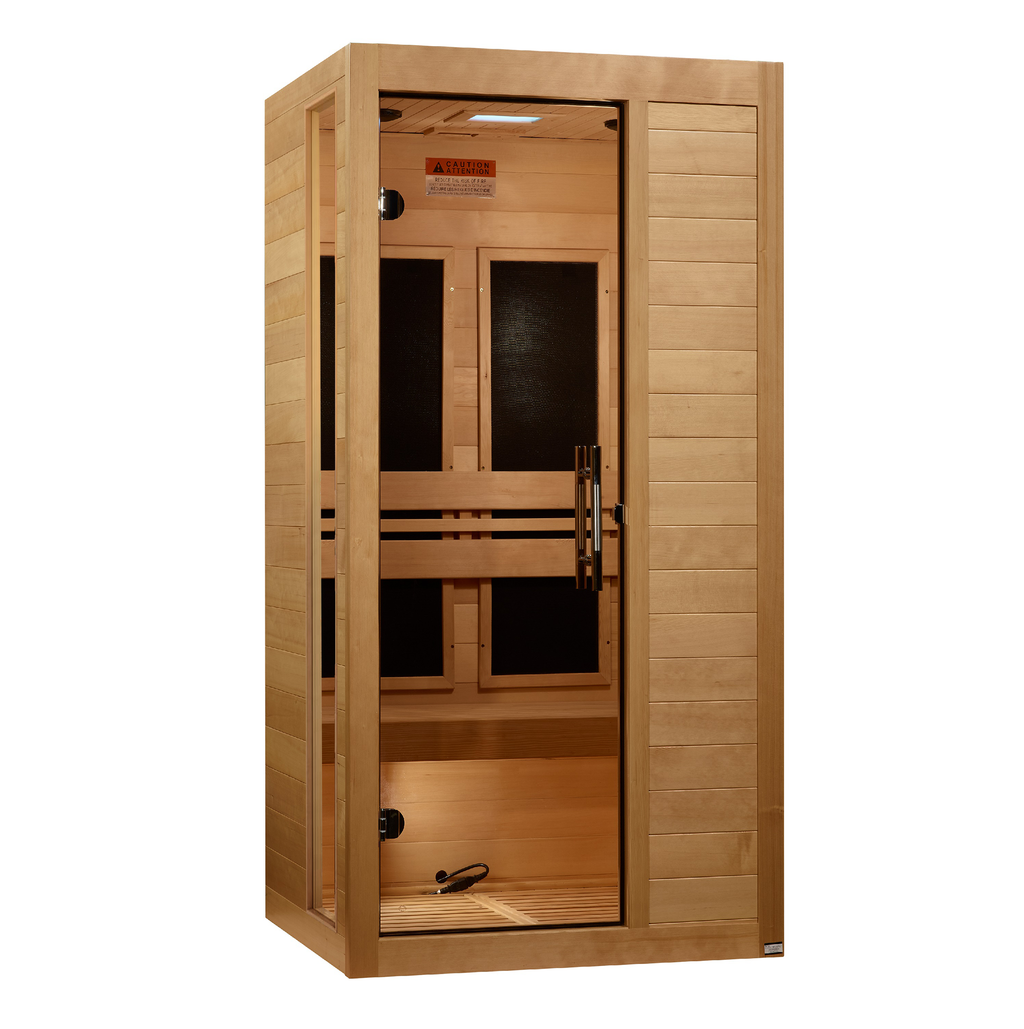 Dynamic Veneto 1-2 Person Indoor Infrared Sauna (Low EMF)