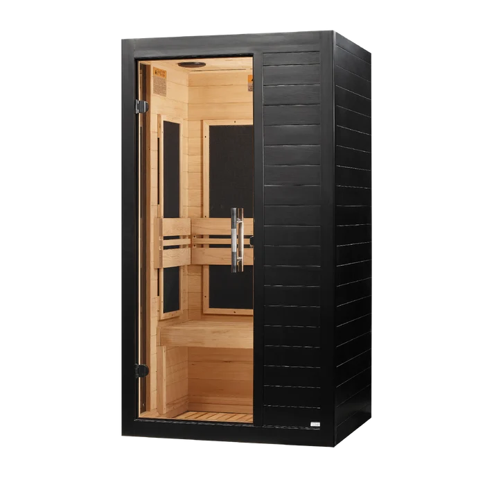 Dynamic Veneto 1-2 Person Indoor Infrared Sauna (Low EMF) - BLACK