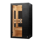 Dynamic Veneto 1-2 Person Indoor Infrared Sauna (Low EMF) - BLACK