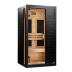 Dynamic Veneto 1-2 Person Indoor Infrared Sauna (Ultra Low EMF) - BLACK