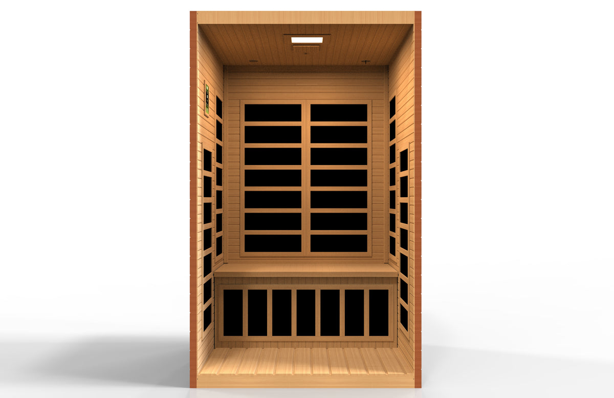 Dynamic Santiago 2-Person Indoor Infrared Sauna (Ultra Low EMF)
