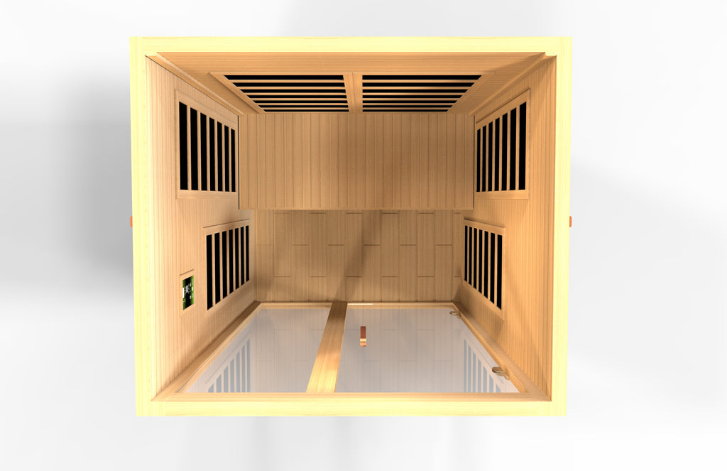 Dynamic Santiago 2-Person Indoor Infrared Sauna (Ultra Low EMF)