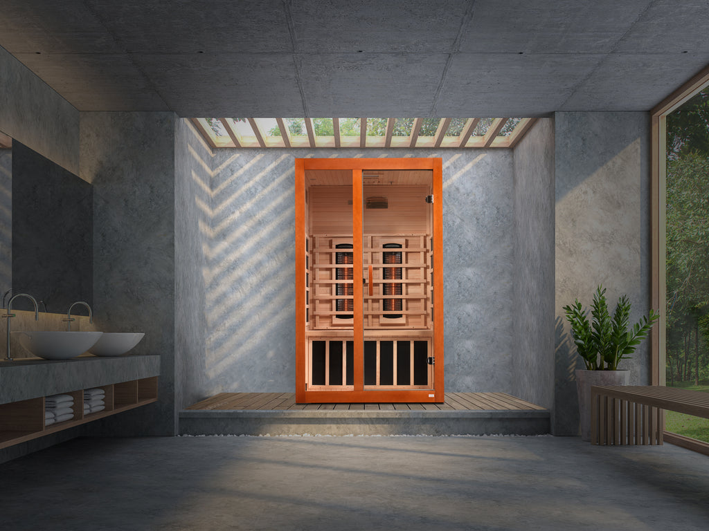 Dynamic Santiago 2-Person Indoor Infrared Sauna (Full Spectrum)