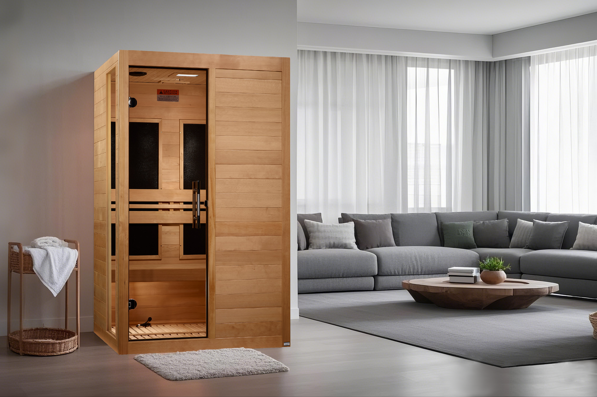 Dynamic Lucca 2-Person indoor Far Infrared Sauna (Ultra Low EMF)
