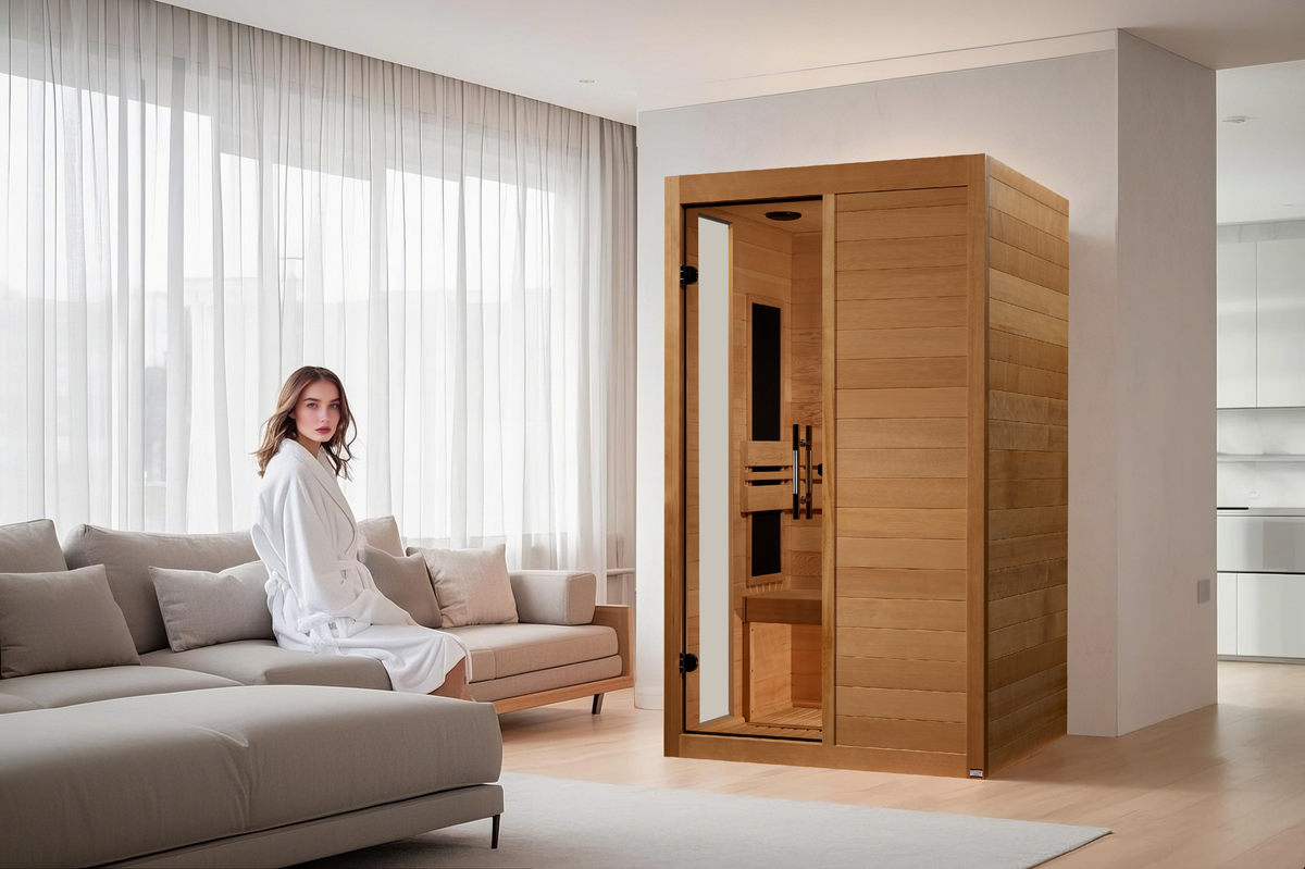 Dynamic Lucca 2-Person Indoor Infrared Sauna (Low EMF)