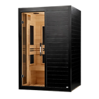 Dynamic Lucca 2-Person Indoor Infrared Sauna (Low EMF) - BLACK