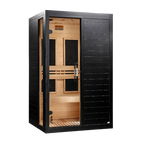 Dynamic Lucca 2-Person Indoor Infrared Sauna (Low EMF) - BLACK