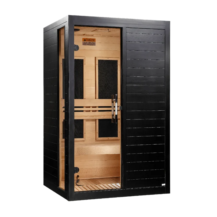 Dynamic Lucca 2-Person indoor Far Infrared Sauna (Ultra Low EMF) - BLACK