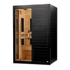 Dynamic Lucca 2-Person indoor Far Infrared Sauna (Ultra Low EMF) - BLACK