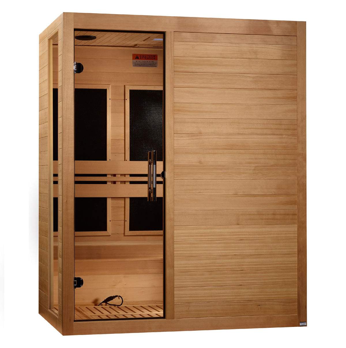 Dynamic Toscana 3-Person Indoor Infrared Sauna (Low EMF)