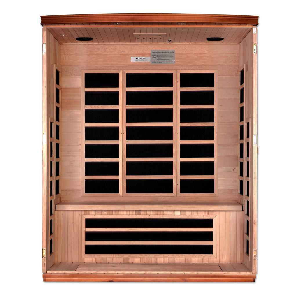 Dynamic Lugano 3-Person Indoor Infrared Sauna (Low EMF)