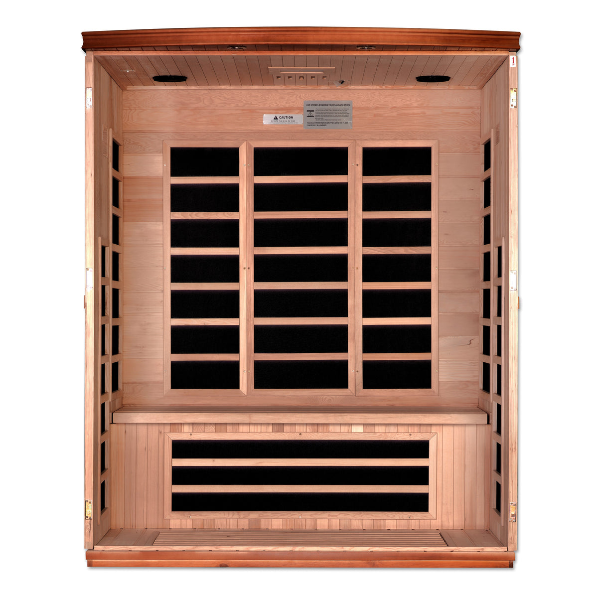 Dynamic Lugano 3-Person Indoor Infrared Sauna (Low EMF)