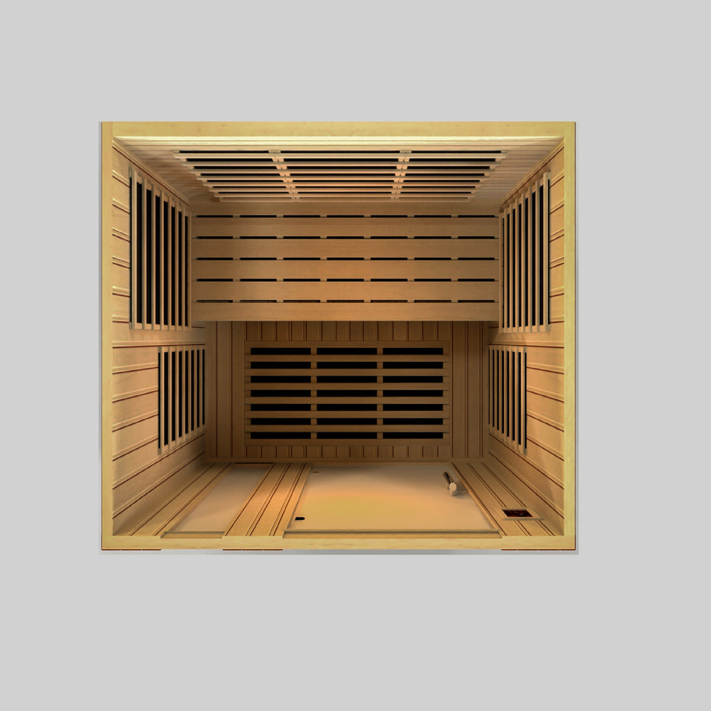 Dynamic Lugano 3-Person Indoor Infrared Sauna (Ultra Low EMF)