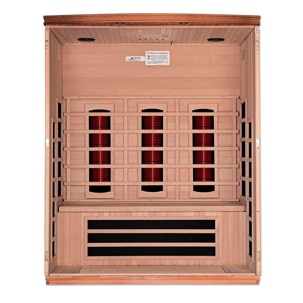 Dynamic Lugano 3-Person Indoor Infrared Sauna (Full Spectrum)