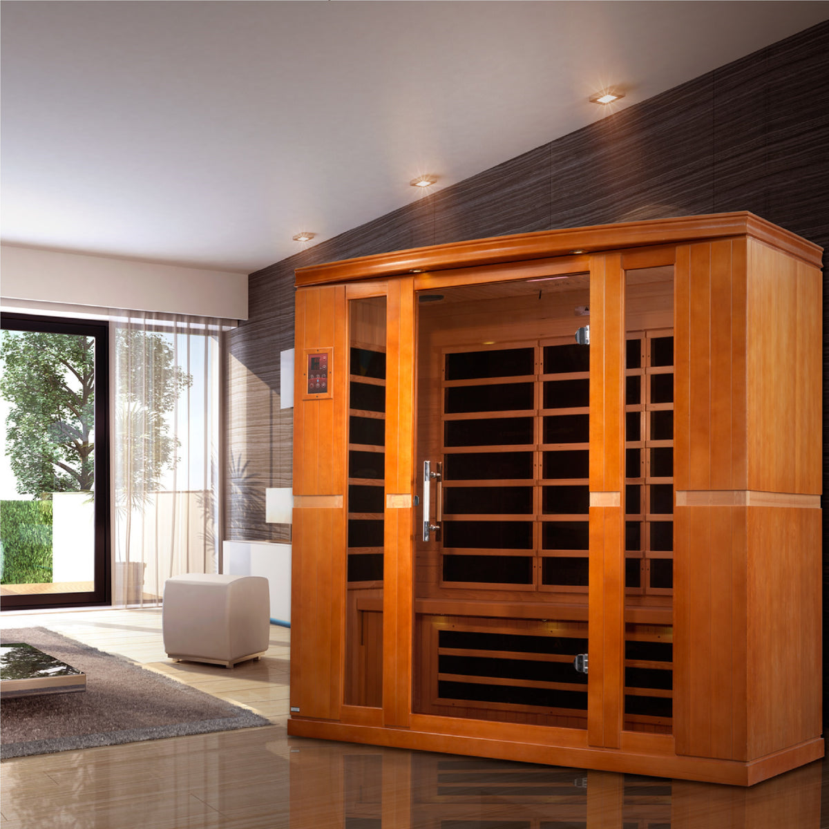 Dynamic Bergamo 4-Person Indoor Infrared Sauna (Low EMF)