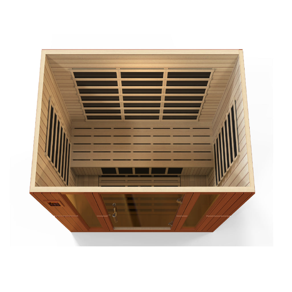 Dynamic Bergamo 4-Person Indoor Infrared Sauna (Low EMF)