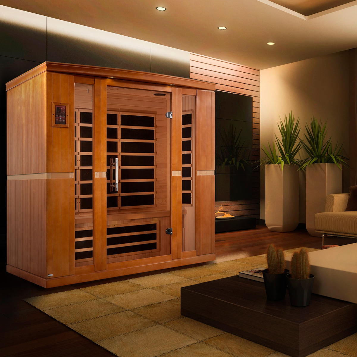 Dynamic Bergamo 4-Person Indoor Infrared Sauna (Ultra Low EMF)