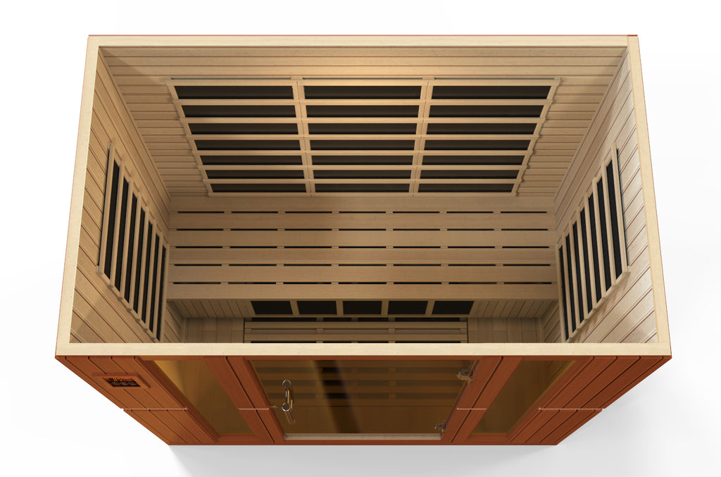Dynamic Bergamo 4-Person Indoor Infrared Sauna (Ultra Low EMF)