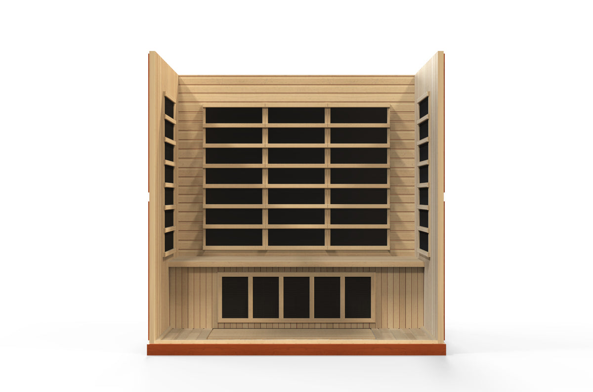 Dynamic Bergamo 4-Person Indoor Infrared Sauna (Ultra Low EMF)