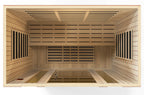 Dynamic Bergamo 4-Person Indoor Infrared Sauna (Ultra Low EMF)