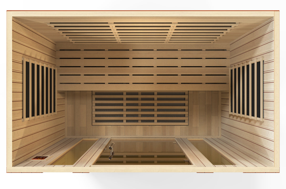 Dynamic Bergamo 4-Person Indoor Infrared Sauna (Ultra Low EMF)
