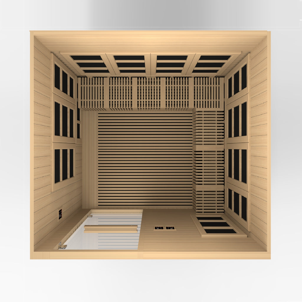 Golden Designs Catalonia 8-Person Indoor Infrared Sauna (Near Zero EMF)