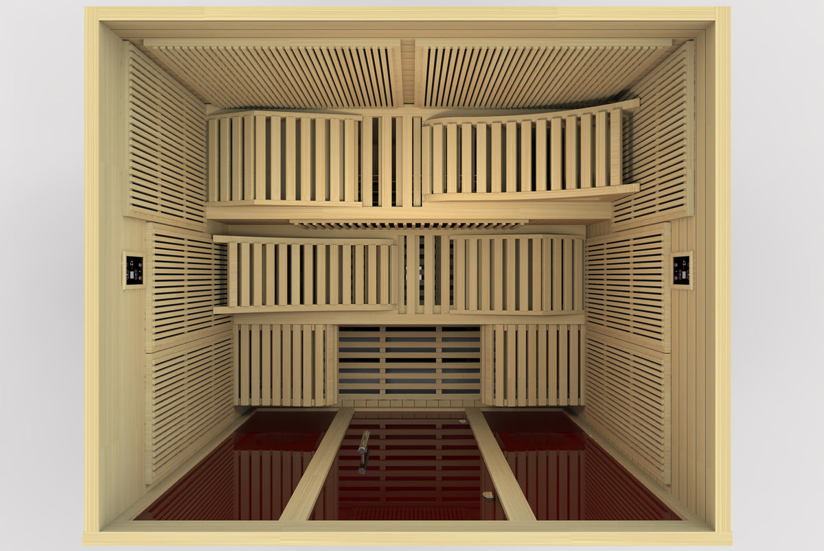 Dynamic Monaco 6-Person Indoor Infrared Sauna (Ultra Low EMF)