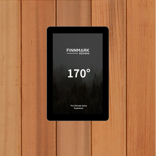 Finnmark sauna full LCD control screen