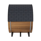 Finnmark FD-6 barrel sauna, full side view