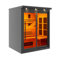 Golden Designs Monaco 6-Person Indoor Full Spectrum Infrared Sauna (Near Zero EMF) — Black Finish