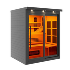 Golden Designs Monaco 6-Person Indoor Full Spectrum Infrared Sauna (Near Zero EMF) — Black Finish